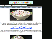 Tablet Screenshot of cerealmarshmallows.com